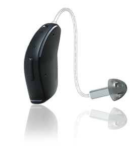 A hearing aid that stays hidden behind your hear and leaves you feeling open and unplugged